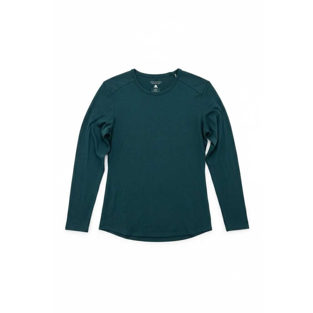 Seg’Ments 100% Merino Wool Baselayer Top Size Large Medium Hiking Camping Layeri